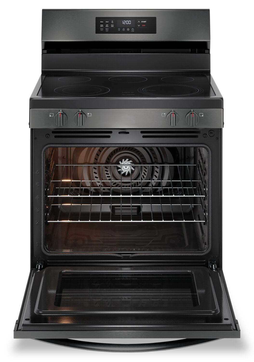 Cuisinière électrique Frigidaire de 5,3 pi³ avec friture à air et cuisson par convection - acier inoxydable noir - FCR…