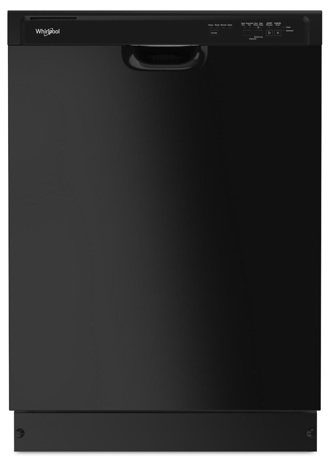 Lave-vaisselle Whirlpool 24 57 dBA à commande frontale encastrable - Noir - WDF341PAPB | Lave-vaisselle encastré Whirlpool de 24 po et de 57 dBA avec commandes à l'avant - noir - WDF341PAPB