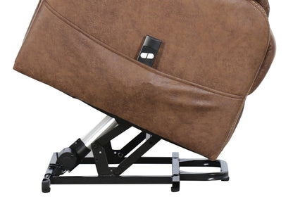 Landon 34 Microfibre Power Lift Reclining Chair - Brown | Fauteuil inclinable électrique Landon de 34 po en microfibre - brun