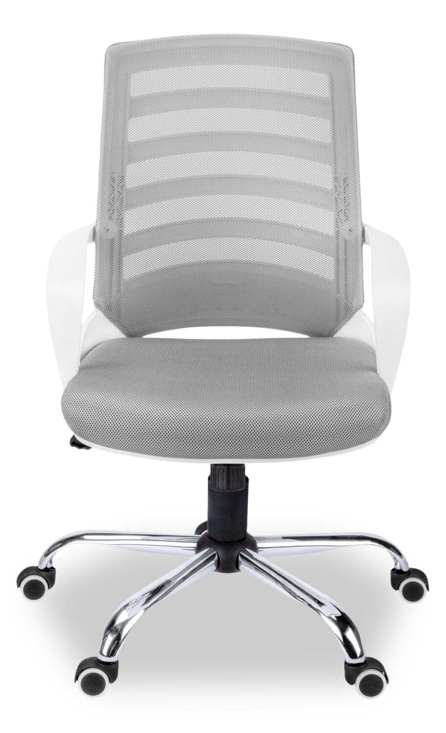 Felton 24 Office Chair - White with Grey Mesh|Chaise de bureau Felton de 24 po - blanche avec mailles grises