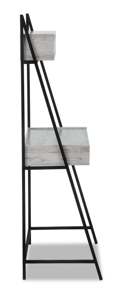 Bureau compact Norris 31,5 po à 4 tiroirs - Gris