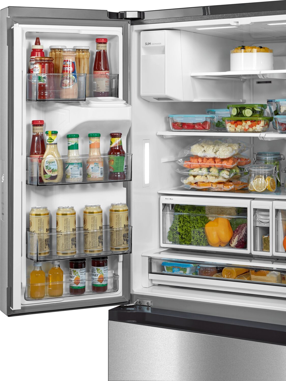 Midea 36 29.3 Cu. Ft. Réfrigérateur intelligent à portes françaises - Acier inoxydable - MRF29D2AST | Réfrigérateur intelligent Midea de 36 po et de 29,3 pi³ à portes françaises - acier inoxydable - MRF29D2AST | MRF29D2S