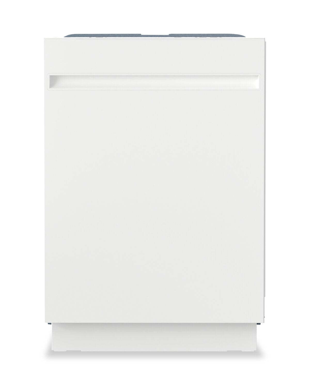 Lave-vaisselle GE 24" 50 dBA Top Control avec séchage à ouverture automatique - Blanc – GBT500SGVWW | Lave-vaisselle GE de 24 po et de 50 dBA avec commandes sur le dessus et séchage - blanc - GBT500SGVWW