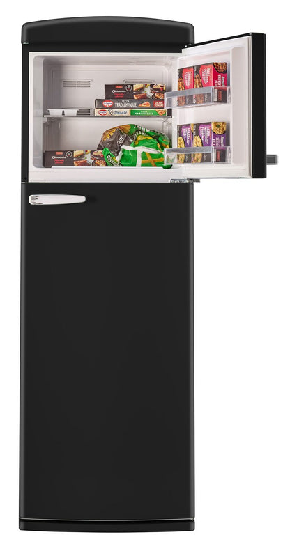 Réfrigérateur Classic Rétro d’Unique de 24 po et de 11 pi3 à congélateur supérieur - noir mat - UNQ-310L MB TM