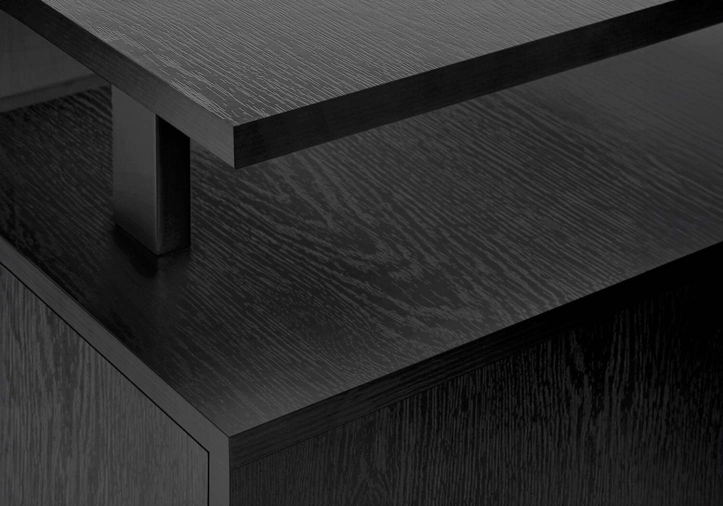 Bureau Rafa 47.75 avec 2 armoires de rangement - Noir|Bureau Rafa de 47,75 po avec 2 armoires de rangement - noir