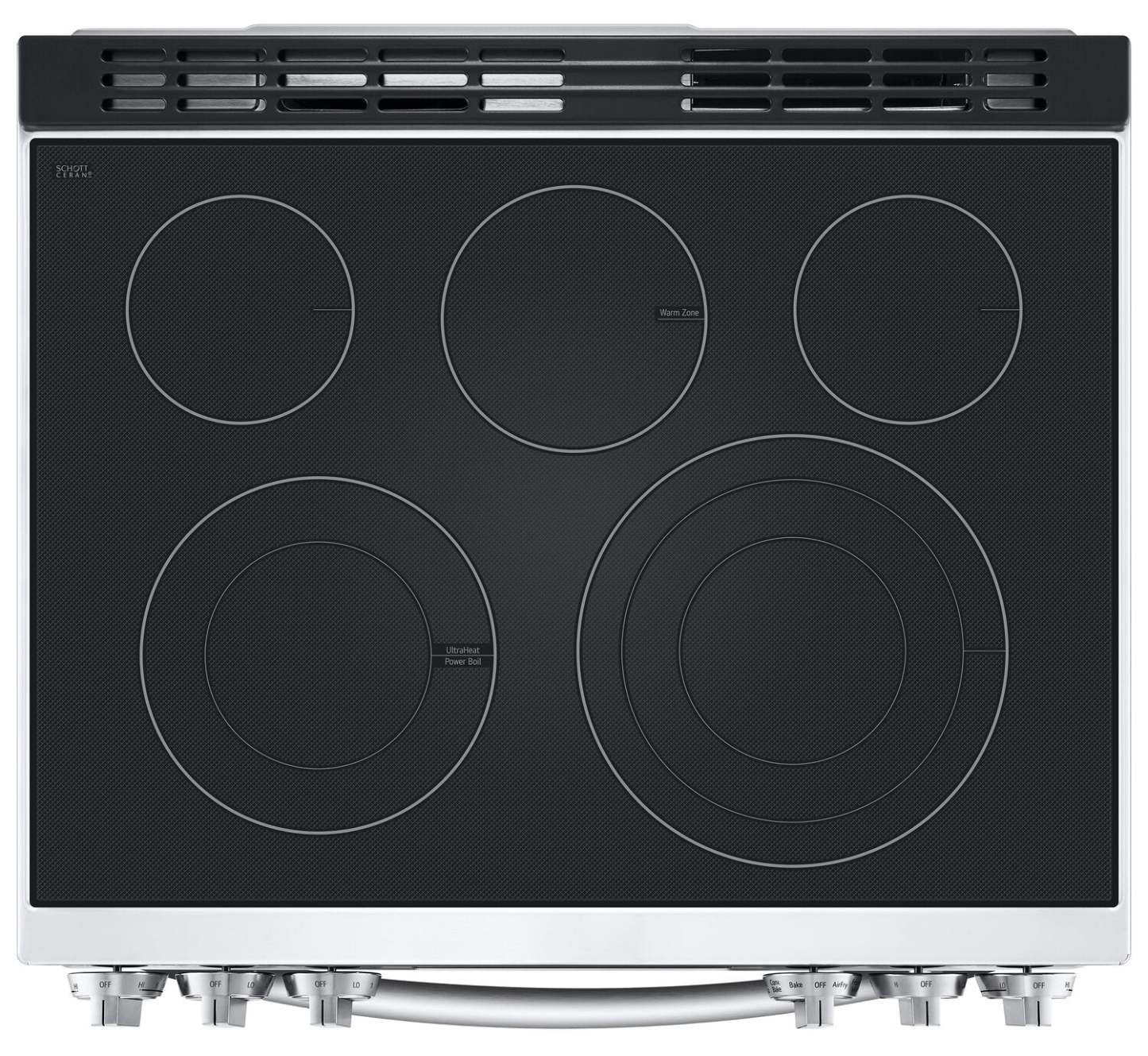 Cuisinière électrique intelligente LG de 6,3 pi³ avec friture à air et convection ProBake Convection® - Acier inoxydable résistant aux taches…