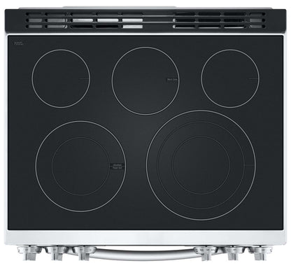 Cuisinière électrique intelligente LG de 6,3 pi³ avec friture à air et convection ProBake Convection® - Acier inoxydable résistant aux taches…