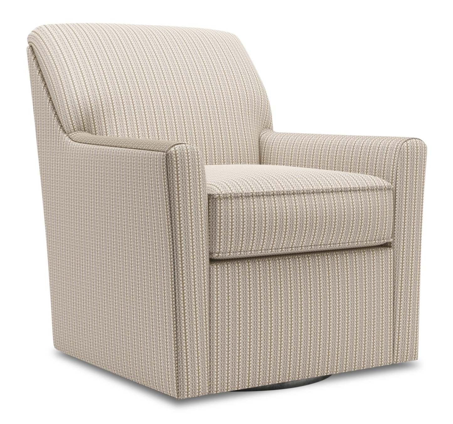 Fauteuil d’appoint pivotant personnalisable Sofa Lab de 31 po fabriqué au Canada en tissu - beige champignon | SWIV1161