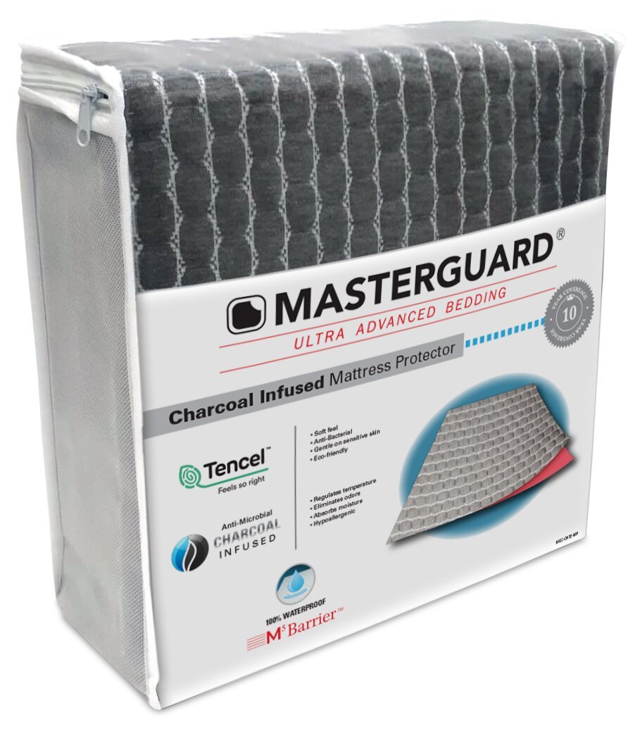 Masterguard® Protège-matelas en Charcoal pour très grand lit avec 2 oreillers pour très grand lit