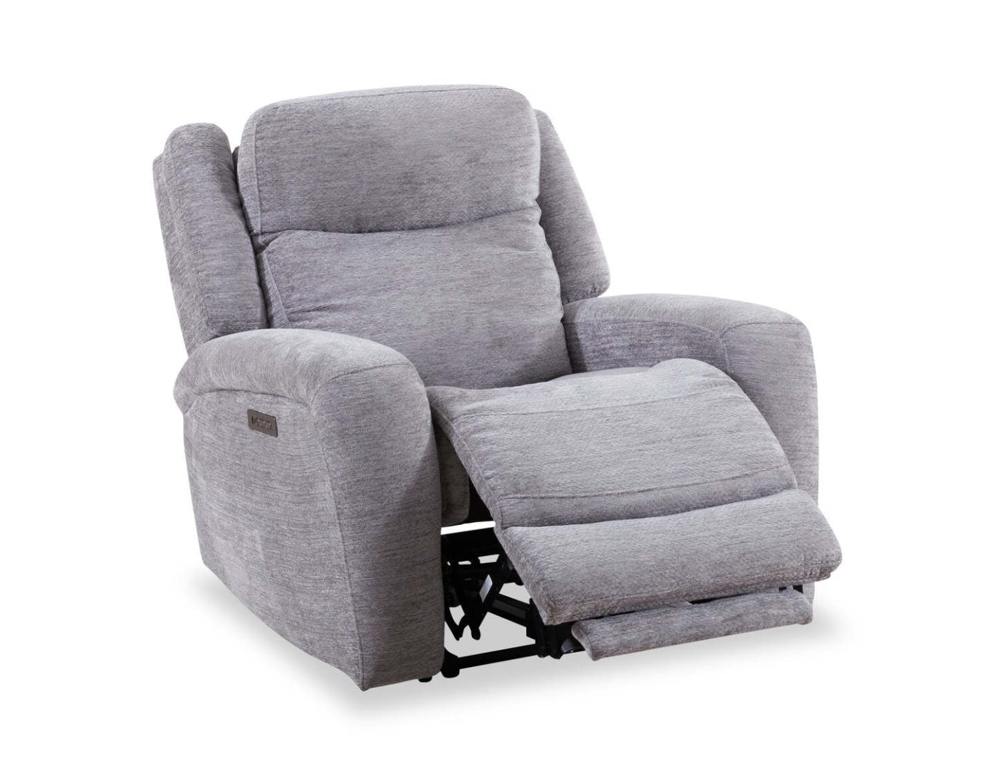 Atlantis 38 Fauteuil à inclinaison électrique en tissu avec port USB - gris tourterelle