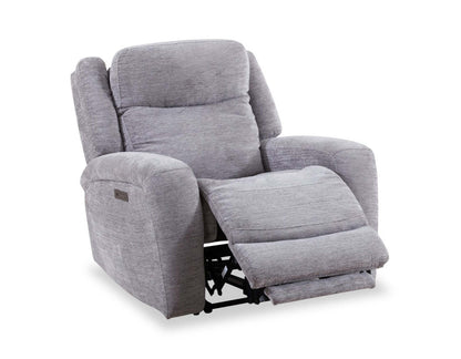 Atlantis 38 Fauteuil à inclinaison électrique en tissu avec port USB - gris tourterelle
