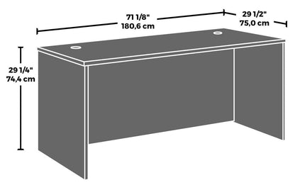 Affirm 71.10 Commercial Grade Office Desk - Hudson Elm|Bureau Affirm de 71,10 po de qualité commerciale - orme Hudson