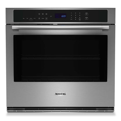 Maytag 30 5 Cu. Fort. Four électrique simple mural avec convection véritable – Acier inoxydable résistant aux empreintes digitales… | Four mural simple électrique Maytag de 5 pi³ et de 30 po avec convection véritable - acier inoxydable…
