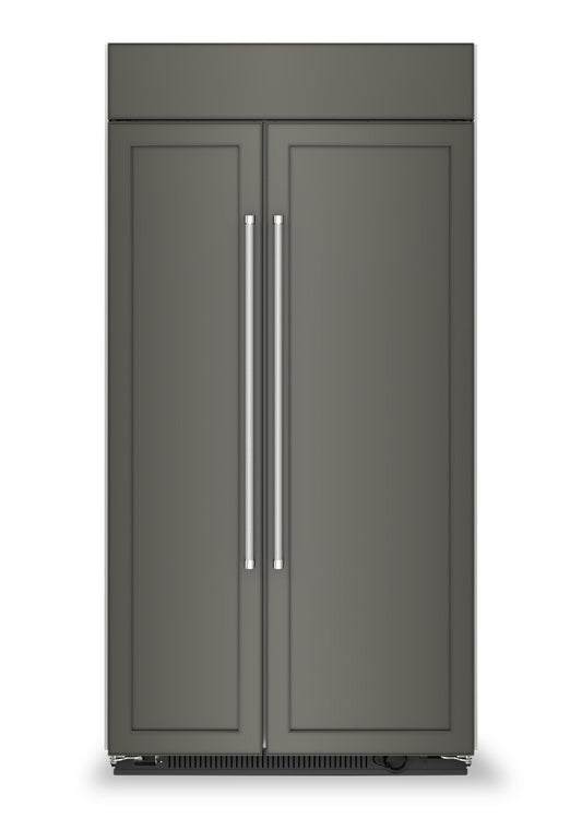 Réfrigérateur KitchenAid de 25,5 pi³ et de 42 po à compartiments juxtaposés - panneau personnalisable - KBSN702MPA