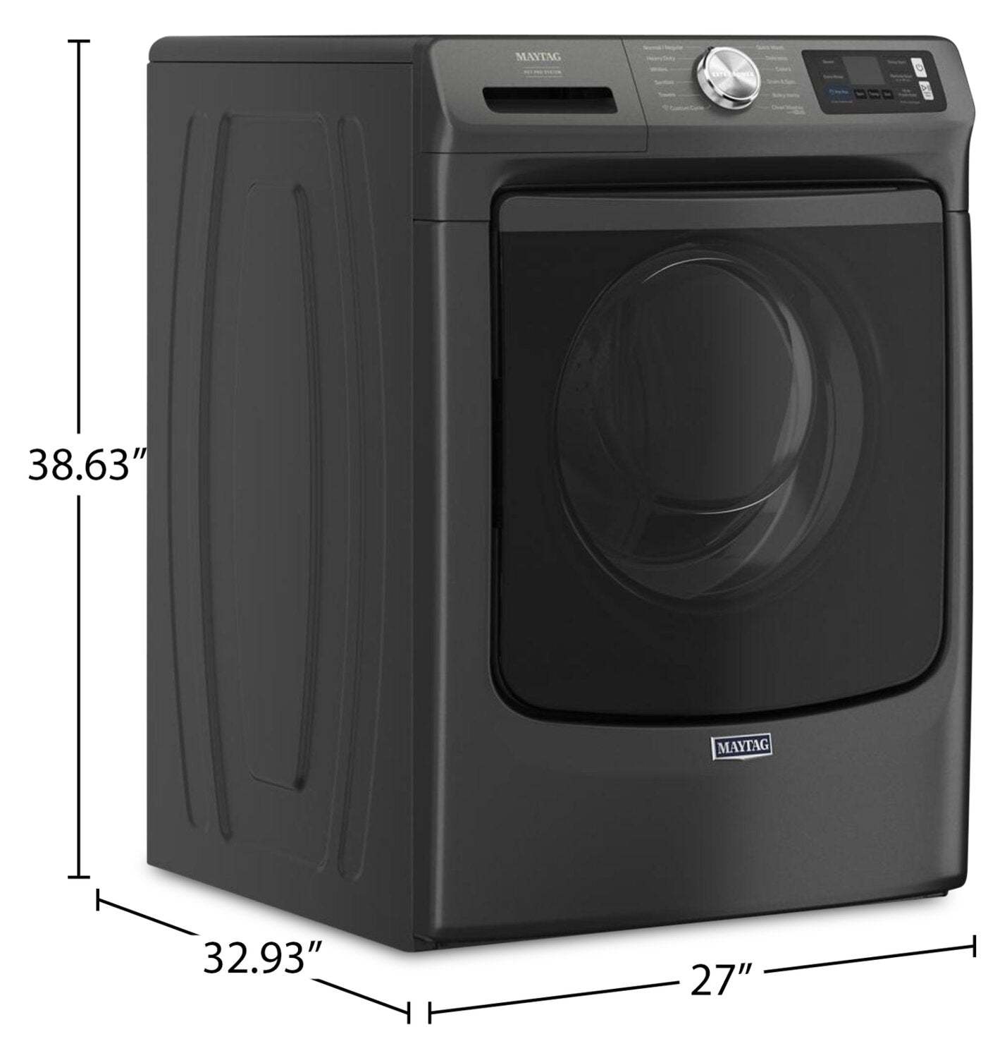 Maytag 5,8 pi3 Laveuse intelligente à chargement frontal Pet Pro - noir volcan - MFW7020RU | Laveuse intelligente à chargement frontal Pet Pro de 5,8 pi3 de Maytag - noir volcan - MFW7020RU | MFW7020U