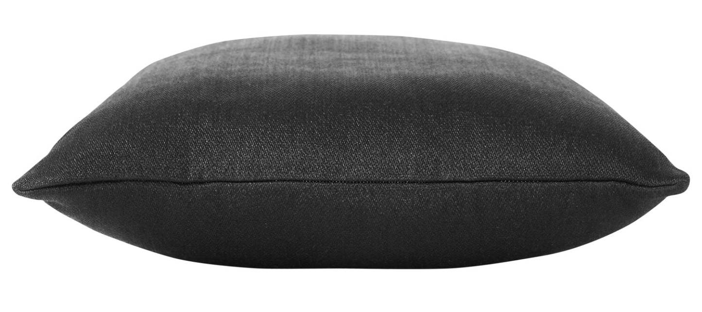 Coussin d'appoint classique intérieur/extérieur - Noir | Coussin décoratif classique pour l'intérieur et l'extérieur - noir | LX1027DP