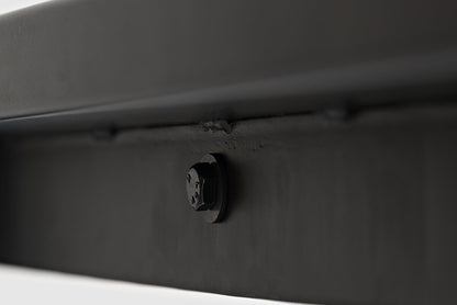 Apex 50 Modern Sofa Table with Shelf - Grey with Black Metal Legs|Table de salon moderne Apex 50 po avec tablette - grise avec pattes en métal noir