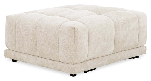 Kort &amp; Co. Oaklyn Modular 38 Ottoman en tissu avec coussin de siège capitonné – Beige | Pouf modulable Oaklyn Kort &amp; Co. de 38 po en tissu avec coussin de siège capitonné - beige