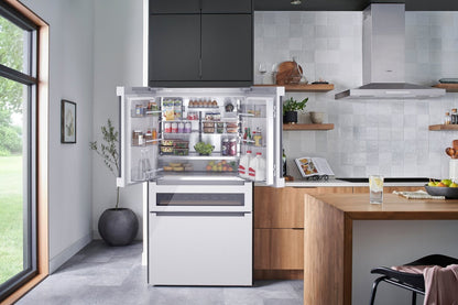 Bosch 36 20.5 Cu. Ft. 800 Series Smart Counter-Depth French-Door Refrigerator - B36CL81ENW  | Réfrigérateur intelligent Bosch série 800 de 36 po et de 20,5 pi3 de profondeur comptoir à portes françaises - B36CL81ENW  | B36CL81W