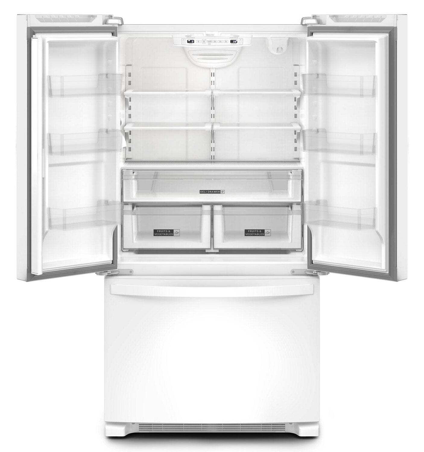 Whirlpool 36 20 pi3 Réfrigérateur de profondeur comptoir à portes françaises - blanc - WRFC2036RW | Réfrigérateur Whirlpool de 20 pi3 et de 36 po de profondeur comptoir à portes françaises - blanc - WRFC2036RW | WRFC20RW