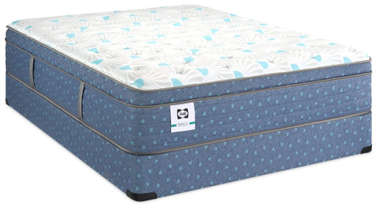 Ensemble matelas Sealy Posturepedic® Luxury Crown Jewel® Resort Mykonos Eurotop Queen | Ensemble matelas à plateau européen Mykonos Resort Luxury Posturepedic Crown Jewel de Sealy pour grand lit