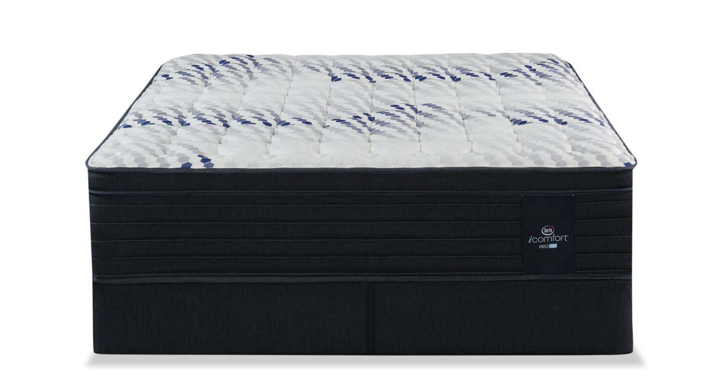 Ensemble de matelas Serta iComfort Hybrid ProHD Vanguard 2.0 Eurotop King | Ensemble matelas à Euro-plateau ProHD Vanguard 2.0 Hybrid iComfortMD de Serta pour très grand lit | VNGRD2KP