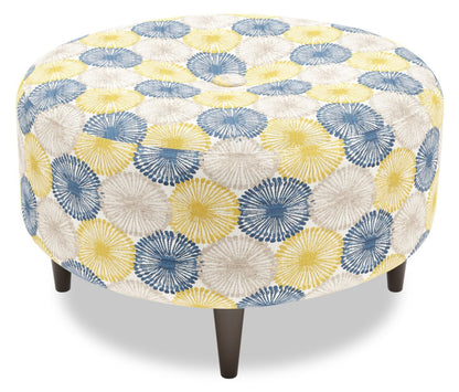 Pouf The Curve 31 en tissu, fabriqué au Canada par Sofa Lab (CURV1159) | Personnalisable