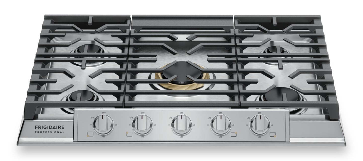 Frigidaire Professional 30 5-Burner Gas Cooktop - Stainless Steel - PCCG3080AS | Surface de cuisson à gaz Frigidaire Professional de 30 po à 5 brûleurs - acier inoxydable - PCCG3080AS | PCCG30AS