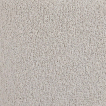 Canapé arrondi Moon de 91 po en tissu avec coussins décoratifs - blanc amande laineux