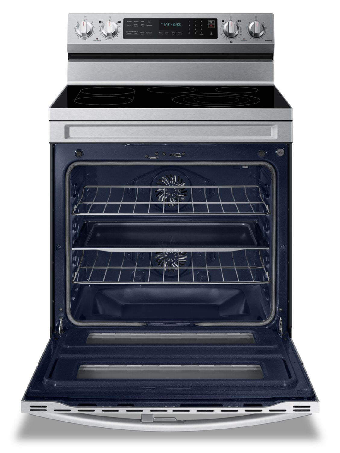 Cuisinière électrique intelligente amovible Samsung de 6,3 pi³ avec friture à air - acier inoxydable - NE63A6751SS/…