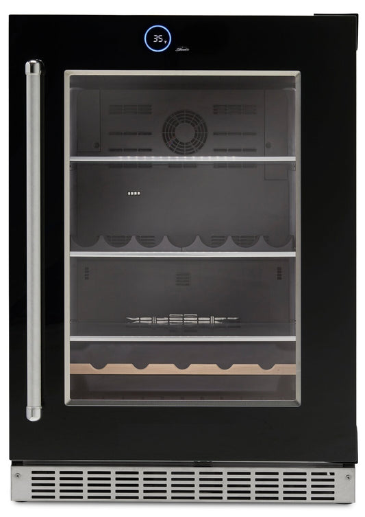 Silhouette Reserve 23.9 5 Cu. Ft. Single-Door Beverage Centre - Black - SRVBC050R | Refroidisseur à boissons Reserve de Silhouette de 5 pi³ et de 23,9 po à 1 porte - noir - SRVBC050R