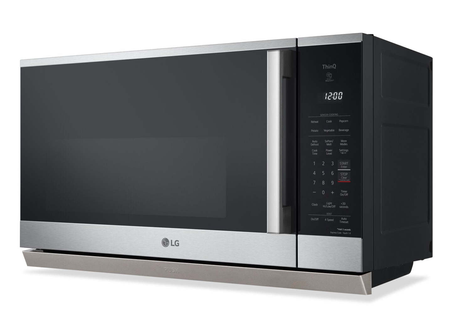 LG 2,1 Cu. Fort. Micro-ondes intelligent à cuisinière avec EasyClean® - MVEL2125X | Quatre à micro-ondes à hotte intégrée intelligente LG de 2,1 pi3 avec EasyCleanMD - MVEL2125X