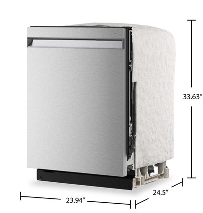 Lave-vaisselle KitchenAid de 24 po et de 44 dBA et troisième panier 360° Max JetsMC - acier inoxydable avec fini PrintShieldMC - KDPS724SPS