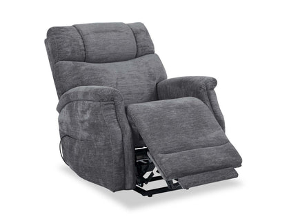 Claire 34 Fauteuil basculeur à inclinaison électrique en tissu de chenille - gris granite