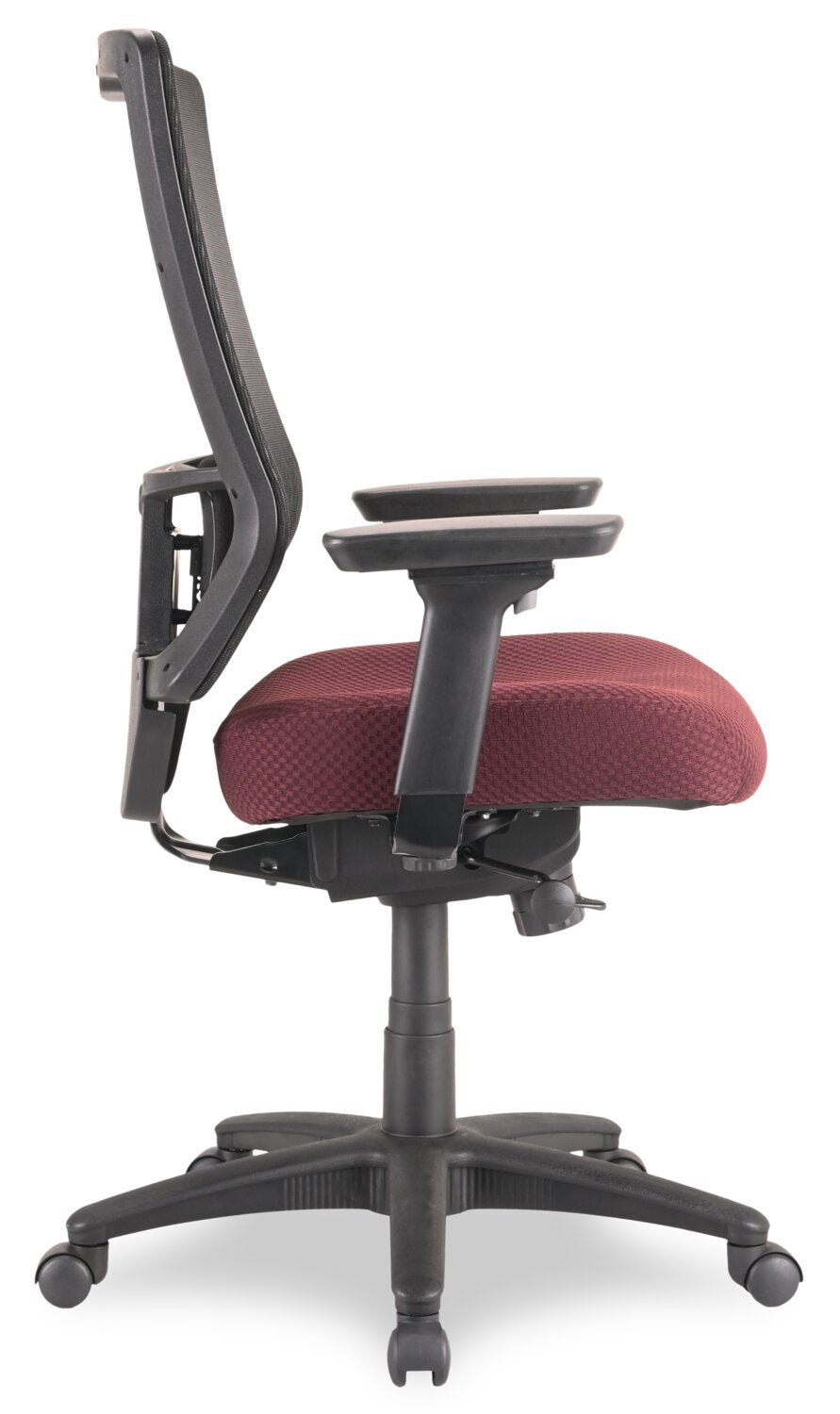 Tempur-Pedic Remy 26,8” Office Chair - Burgundy with Mesh Back | Chaise de bureau Remy de Tempur-Pedic de 26,8 po - bourgogne avec dossier en maille