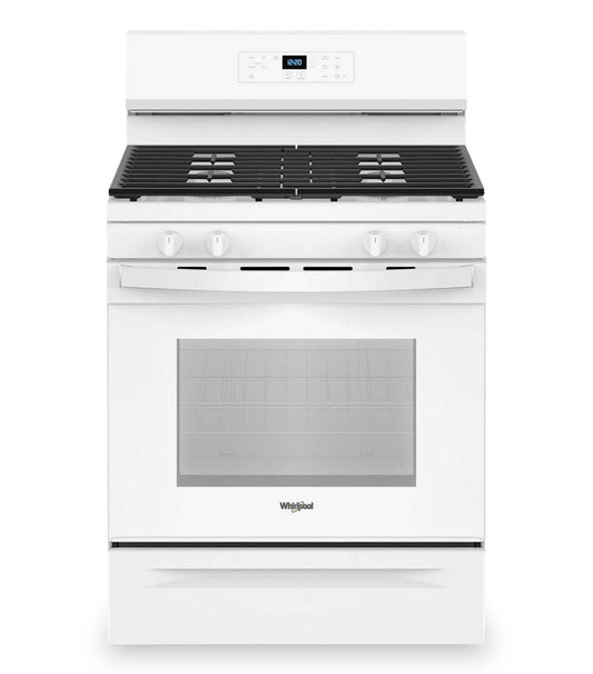 Cuisinière à gaz Whirlpool de 30 po et de 5,3 pi³ avec brûleur SpeedHeat™ - WFGS3530RW | Cuisinière à gaz Whirlpool de 5,3 pi³ et de 30 po avec brûleur SpeedHeatMC - WFGS3530RW | WFGS353W