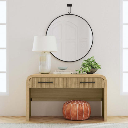 Table de salon moderne Lenore 59" avec rangement - Naturel | Table de salon moderne Lenore de 59 po avec rangement - naturel