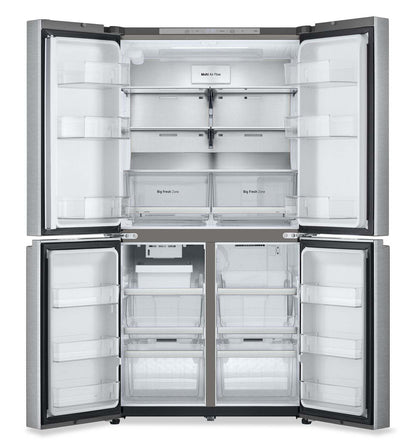 Réfrigérateur LG de 36" et de 23,6 pi3 à profondeur de comptoir à 4 portes françaises avec machine à glaçons - LF24C8200S | LG 36" 23.6 Cu. Réfrigérateur à profondeur de comptoir à 4 portes de pied français avec machine à glaçons - LF24C8200S