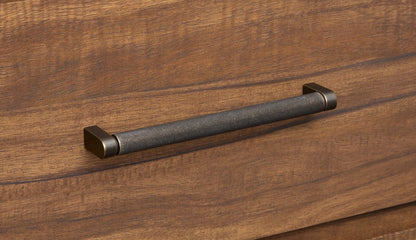 Table de nuit à 2 tiroirs Dante, 24 L x 24,3 H - Marron | Table de nuit Dante de 24 po (L) x 24,3 po (H) à 2 tiroirs - brune