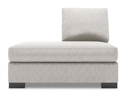 Sofa Lab Track LAF Chaise Return - Argent de luxe | Rallonge pour fauteuil long de gauche Track de la collection Sofa Lab - Argent de luxe | TR272793