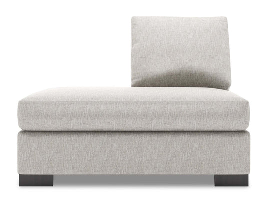 Sofa Lab Track LAF Chaise Return - Argent de luxe | Rallonge pour fauteuil long de gauche Track de la collection Sofa Lab - Argent de luxe | TR272793