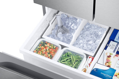 Réfrigérateur Samsung 33 24,5 pi³ à portes françaises avec machine à glaçons double automatique - Acier inoxydable - RF25C… | Réfrigérateur Samsung 24,5 pi³ et de 33 po à portes françaises avec machine à glaçons double automatique…