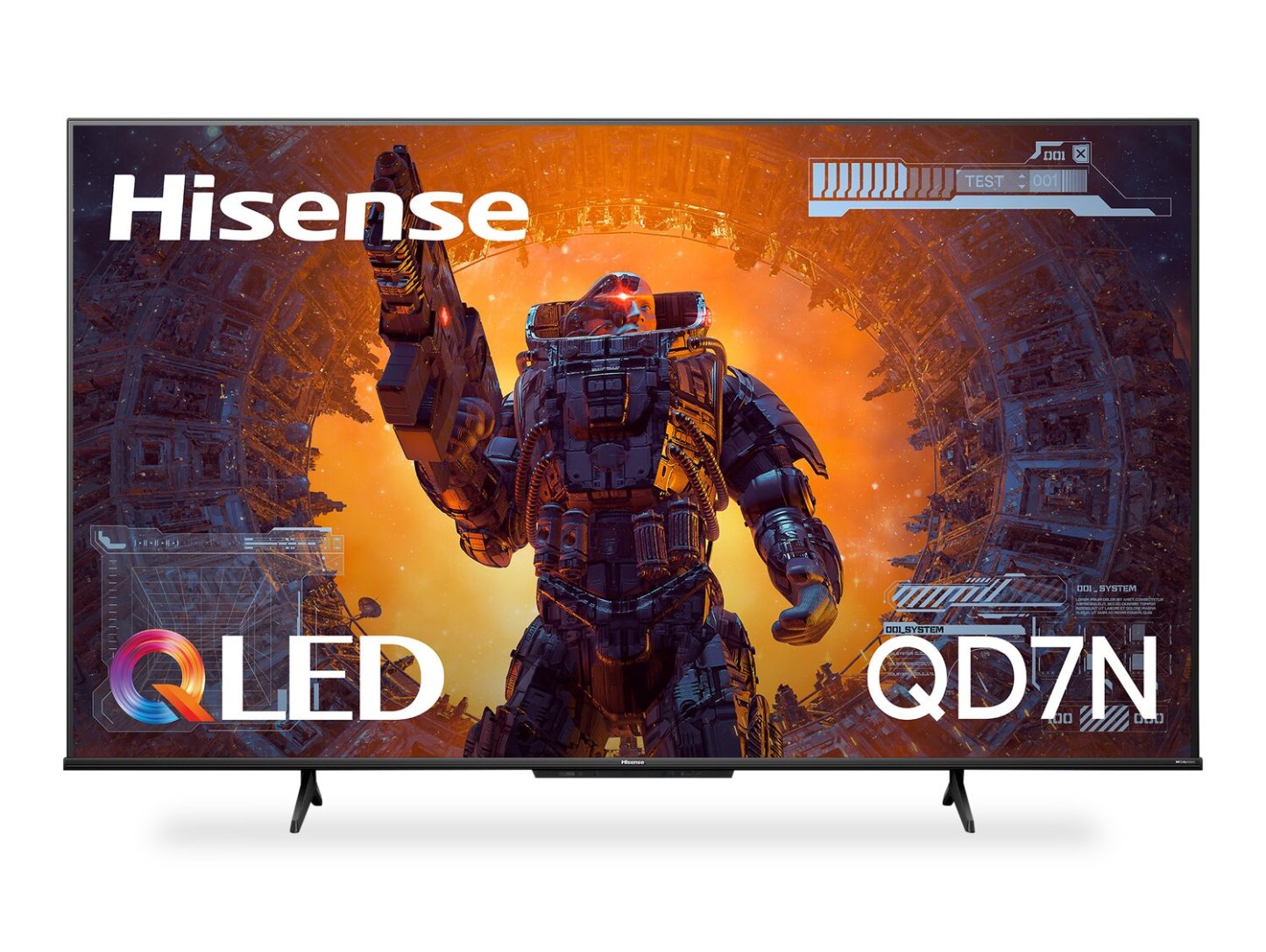 HISENSE 75 QLED 4K UHD HDR10+ Dolby Vision 144 Hz Google Smart TV (75QD7N) | Téléviseur intelligent QLED HISENSE UHD 4K de 75 po à 144 Hz avec HDR10+, Dolby VisionMC et Google TVMC (75QD7N)