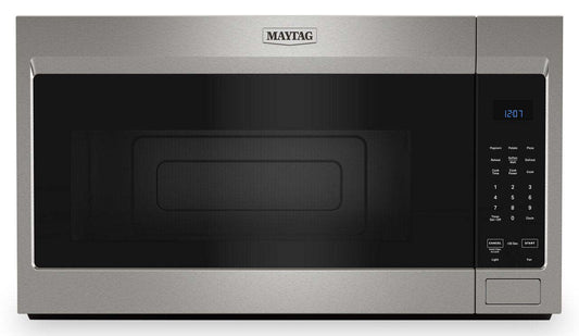 Maytag 1,7 Cu. Fort. Micro-ondes à cuisinière de 900 watts - Acier inoxydable - YMMMS4230PZ | Quatre à micro-ondes à hotte intégrée Maytag de 1,7 pi³ avec cuisson à 900 W - acier inoxydable - YMMM…