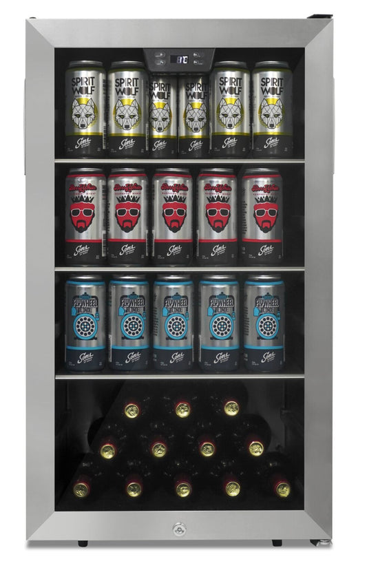 Danby 18,9 4,5 Cu. Fort. Centre de boissons à une porte - Acier inoxydable - DBC045L1SS | Refroidisseur à boissons Danby de 4,5 pi³ et de 18,9 po à 1 porte - acier inoxydable - DBC045L1SS