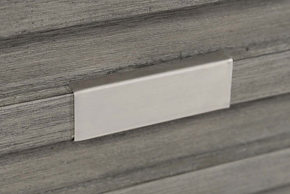 Table de chaise rustique Bronx 16 avec rangement et étagère - Bois gris|Table de fauteuil rustique Bronx de 16 po avec rangement et tablette - bois gris