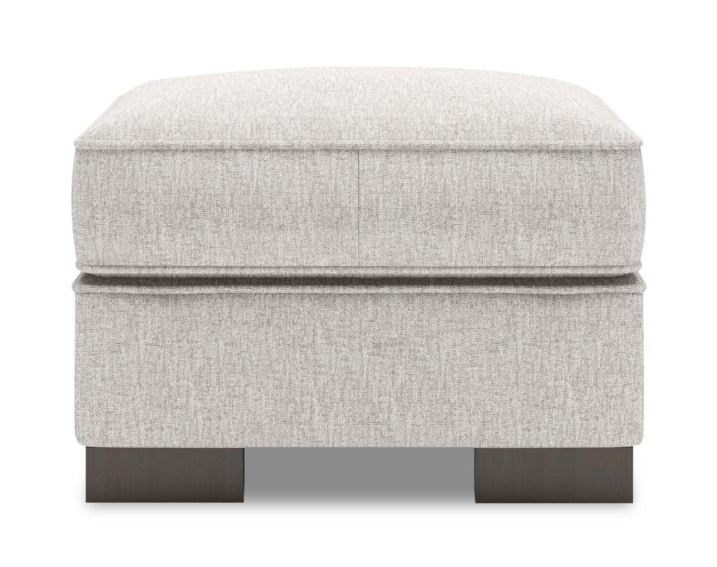 Fabriqué au Canada Canapé personnalisable Lab Track 24 en tissu chenille - Argent de luxe | Pouf Track de Sofa Lab de 24 po fabriqué au Canada en tissu de chenille - argenté Luxury Silver | TR802793