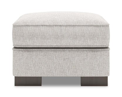 Fabriqué au Canada Canapé personnalisable Lab Track 24 en tissu chenille - Argent de luxe | Pouf Track de Sofa Lab de 24 po fabriqué au Canada en tissu de chenille - argenté Luxury Silver | TR802793