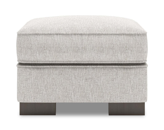 Fabriqué au Canada Canapé personnalisable Lab Track 24 en tissu chenille - Argent de luxe | Pouf Track de Sofa Lab de 24 po fabriqué au Canada en tissu de chenille - argenté Luxury Silver | TR802793