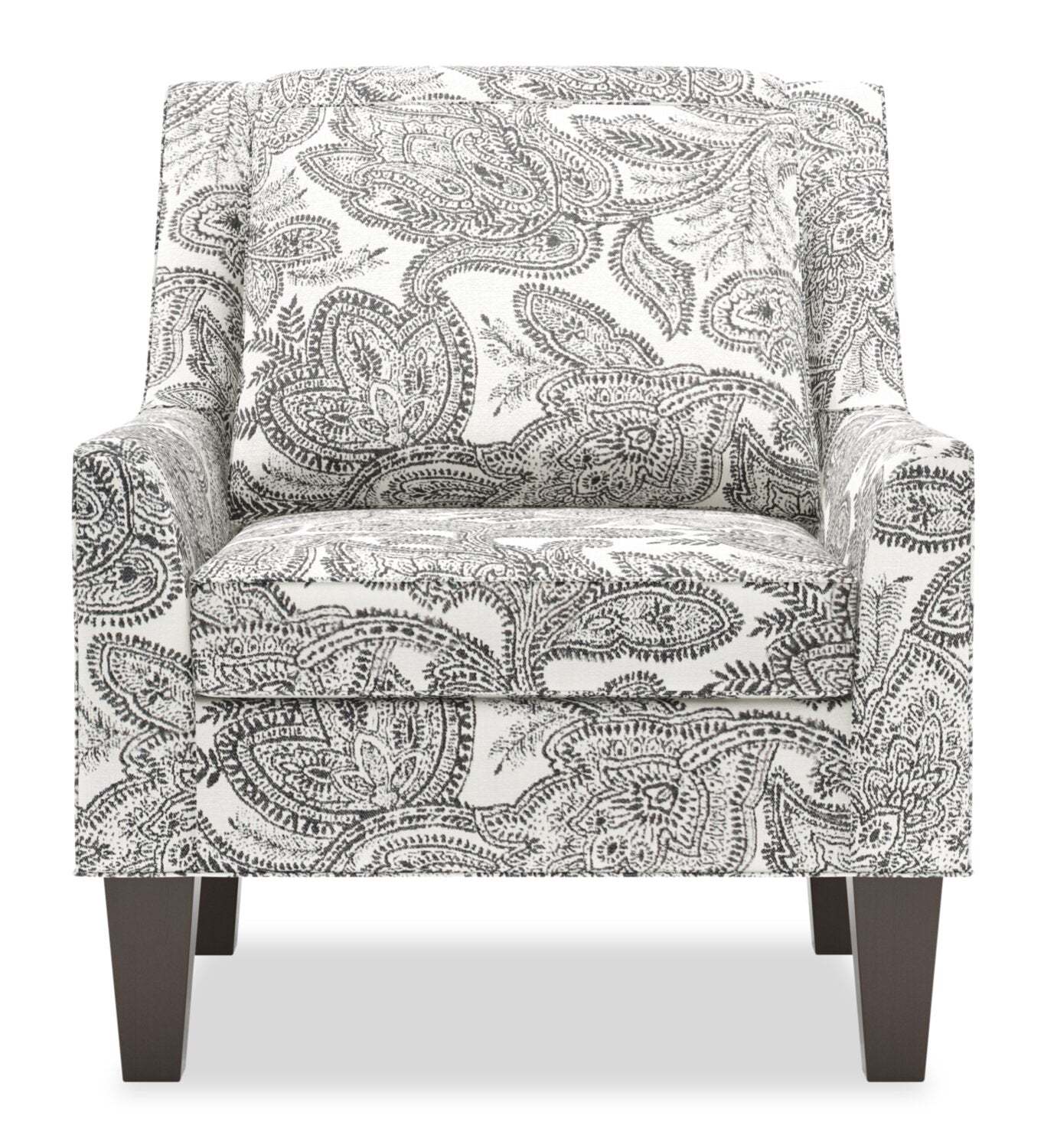 Fauteuil d’appoint club Sofa Lab personnalisable en tissu 29 po avec pattes en bois - Dalmatian multicolore | Made in Canada Sofa Lab Customizable Club 29 Fabric Accent Chair with Wood Legs - Dalmatian Multicolour | CLUB1150